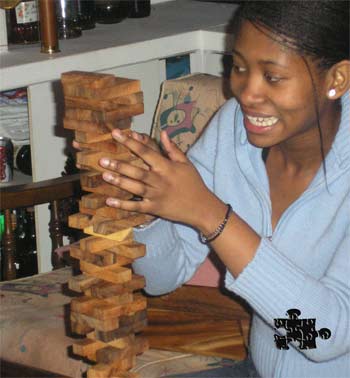 Playing "JENGA"